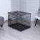 Dogs for dogs No. 3 with a pallet, folding, 76 x 56 x 60 cm