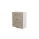 Cabinet hinged lyre 600x300x720 with 2 lifting doors white/quado shimo bright