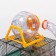 A cage for rodents, two -tier, with a shelf, a house and a ball, 28 x 24.5 x 31 cm, mix