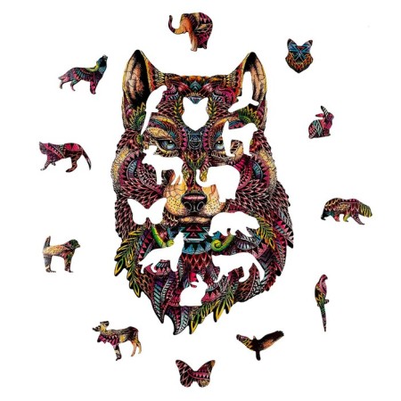 Figure puzzle "Wolf"-1
