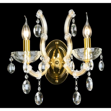 Bra Crystal Lux, Hollywood 2011/402, E14, 2x40 W, 38x35 cm, gold color-1