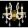 Bra Crystal Lux, Hollywood 2011/402, E14, 2x40 W, 38x35 cm, gold color