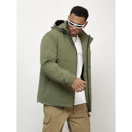 Male spring jacket, size 54, khaki color-8