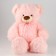 Soft toy "Bear" with a bow, 60 cm, pink color
