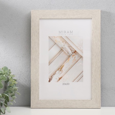 Photo frame Plastic "Mira" 20x30 cm, 651645-8, beige (plastic screen)
