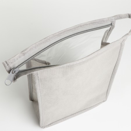 Lightning cosmetic bag, gray color-3