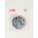 Folding mirror "flowers", d = 7.2 cm, with an increase, white/purple color