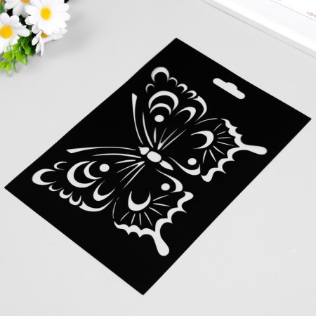 Plastic stencil "Butterfly No. 3" 20x29cm-1