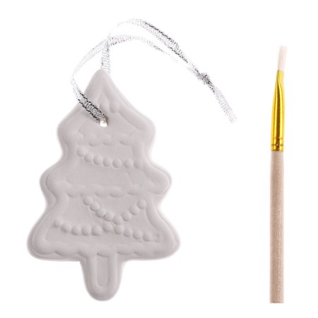 Christmas tree decoration for painting "Christmas tree" with a suspension, brush-1