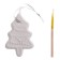 Christmas tree decoration for painting "Christmas tree" with a suspension, brush