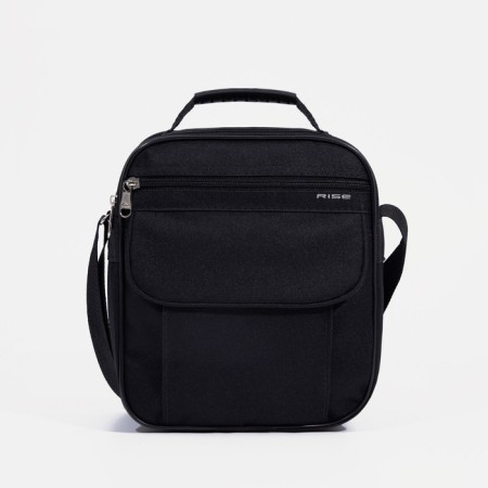 Male bag, rise, black color-1