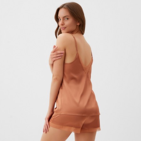 Female pajamas (T -shirt and shorts) Kaftan Terracotta p. 48-50-8