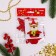 Set for creativity - create a Christmas tree decoration from the felt "New Year's deer in a scarf"