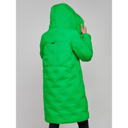 Coat insulated winter female, size 42, green color-5