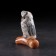 Souvenir "Owl on a log." 8 × 3.5 × 7.5 cm, selenite
