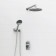 The shower system wasserkraft a16830, built -in, tropical shower, shower, chromium