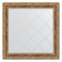 Mirror with engraving in the baguette frame, vignette antique bronze 85 mm, 85x85 cm