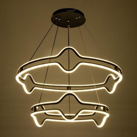 Lumber "Polterina" LED 320W 3000-6000K black 70x70x15cm BayerLux-4