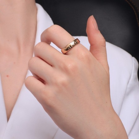 Xuping ring achievement, color gold, size 17-1