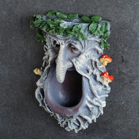 Suspending decor-feed for birds "goblin", polystone, 23cm, gray, good souvenirs, street souvenirs-1