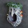 Suspending decor-feed for birds "goblin", polystone, 23cm, gray, good souvenirs, street souvenirs