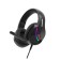 Marvo H8618 BK headphones, game, full -size, microphone, USB, 2 m, RGB, black