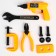 Set of builder with game tools, 9 items, transformers