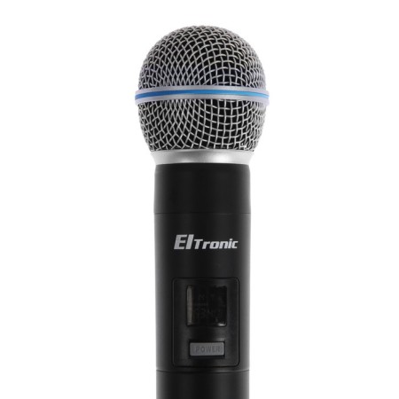 Eltronic microphones set 10-04, wireless, 2 microphones, receiver, black-5