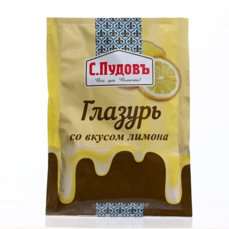 Sugar glaze "S. Puds ", with the taste of lemon, 100 g