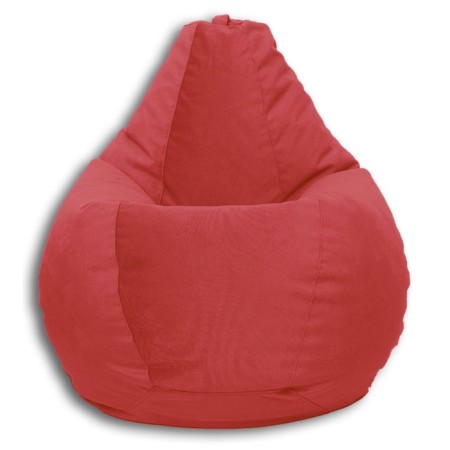 The pear-pear chair is positive real a, size l, diameter 80 cm, height 100 cm, velor, red color