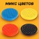A magnetic tablet for drawing, round, on a blist, 120 holes, mix