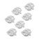 Decoration wall -mounted, gypsum panels "fish", 7 pcs