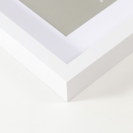 Photo frame MDF "Valerie" 30x40 cm with a paspartt 21x30 cm, white (plastic screen)-2
