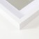 Photo frame MDF "Valerie" 30x40 cm with a paspartt 21x30 cm, white (plastic screen)