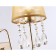 Wall lamp with lampshade and crystal Ambrella Light, Traditional, TR4596, 1HE14, Color Gold
