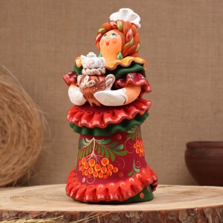 Kovrov toy "Baryshnya with a samovar", ceramics-1