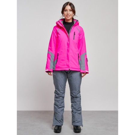 Ski costume female winter, size 50, pink color