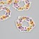 Decor for the work of acrylic "Flower Wreath" 0.2x3.8x4.3 cm