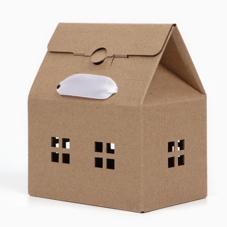 Folding box "House, brown", 15 x 18 x 10 cm-5