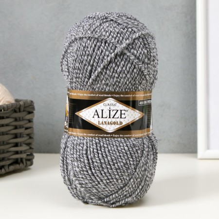 Yarn "Lanagold" 51% acrylic, 49% wool 240m/100g (Due 651)