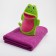 Flying Set "Frog": a towel 70x130 cm with a washcloth