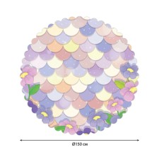 The tablecloth “Fairy Tale”, Round, Saten, D = 150 cm
