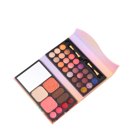 A set of decorative cosmetics (highlighter, shadows for eyebrows, blush, glitter, eye shadow)-2