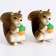 Miniature Puppet "Squirrel with acorns", set 2 pcs., Size 1 pc. - 2 × 5.5 × 4 cm