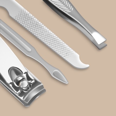 Manicure set, 6 items, in case, red color-5