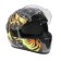 The helmet integral with two visors, size L (59-60), BLD-M67E model, black and yellow