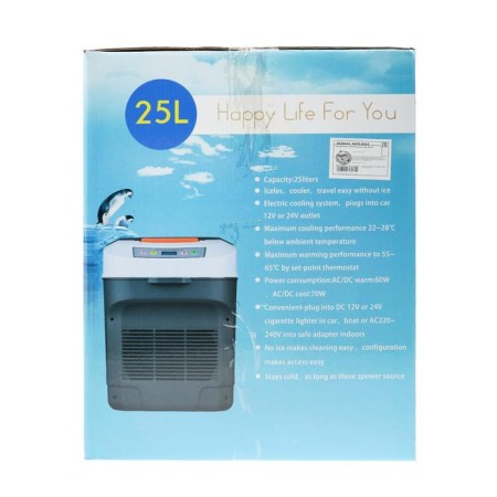 Auto chillor 25 l, 12/24/220 V, 68 W, -5/+65 ° C, LED display-8