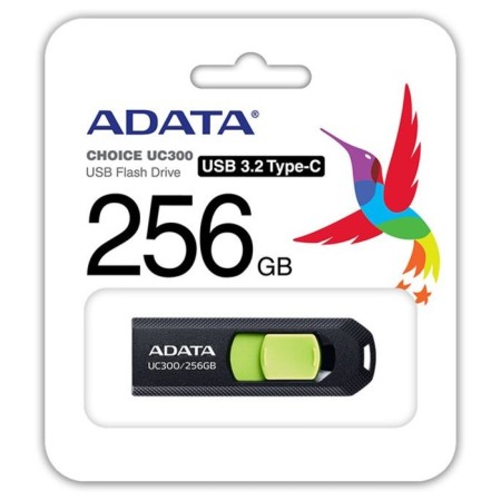 A-DATA 256GB Type-C UC300 Acho-UC300-256G-RBK/GN USB3.2 Black/Green-2