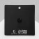 Icon "Eternal Love", black and white color in ferrous metal