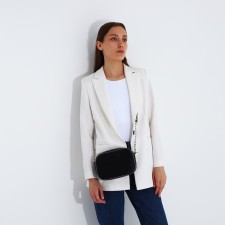 Women's bag over the shoulder, Textura, small size, black color